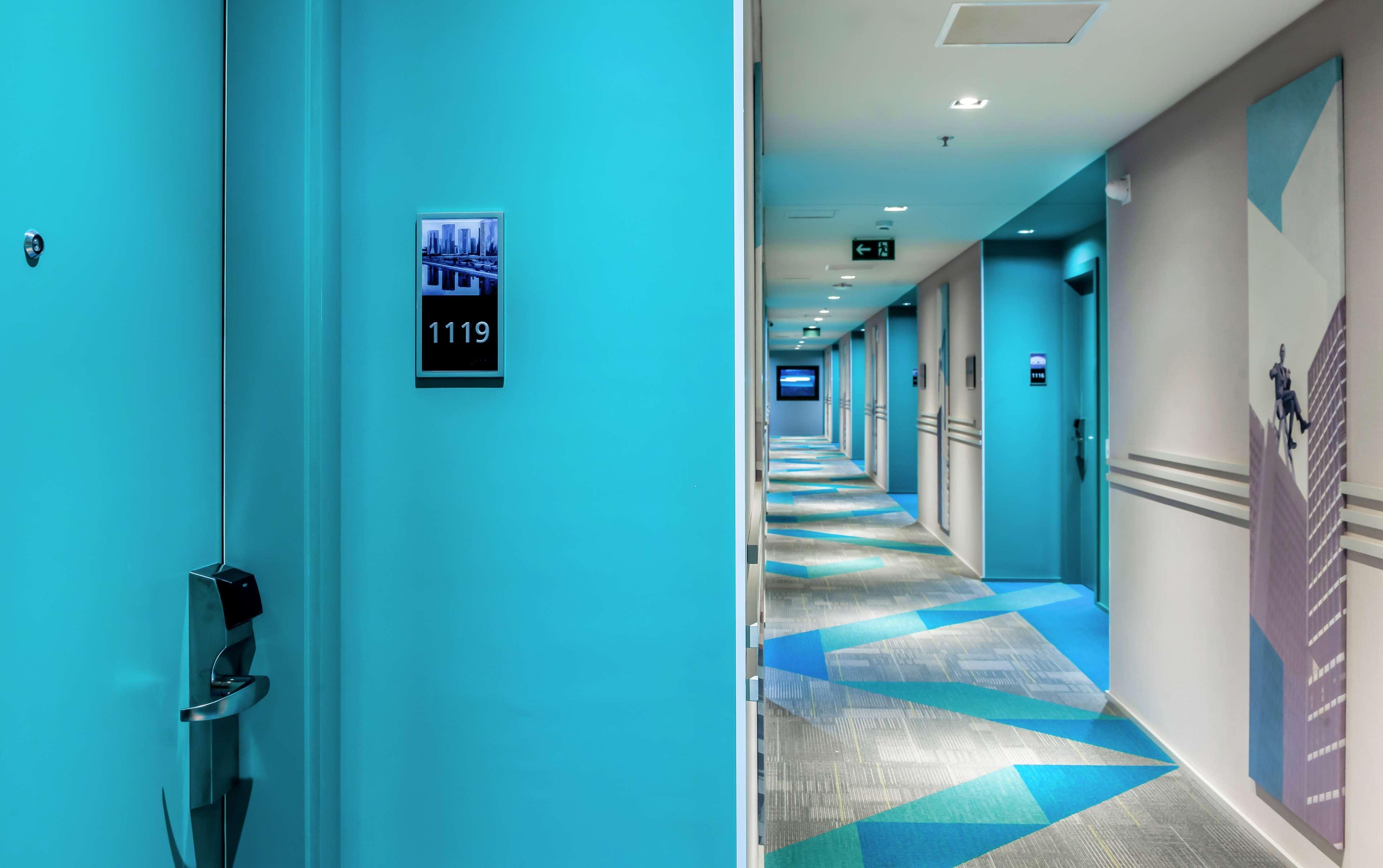 Grand Hyatt Sao Paulo Hotel Exterior foto A corridor at the hotel