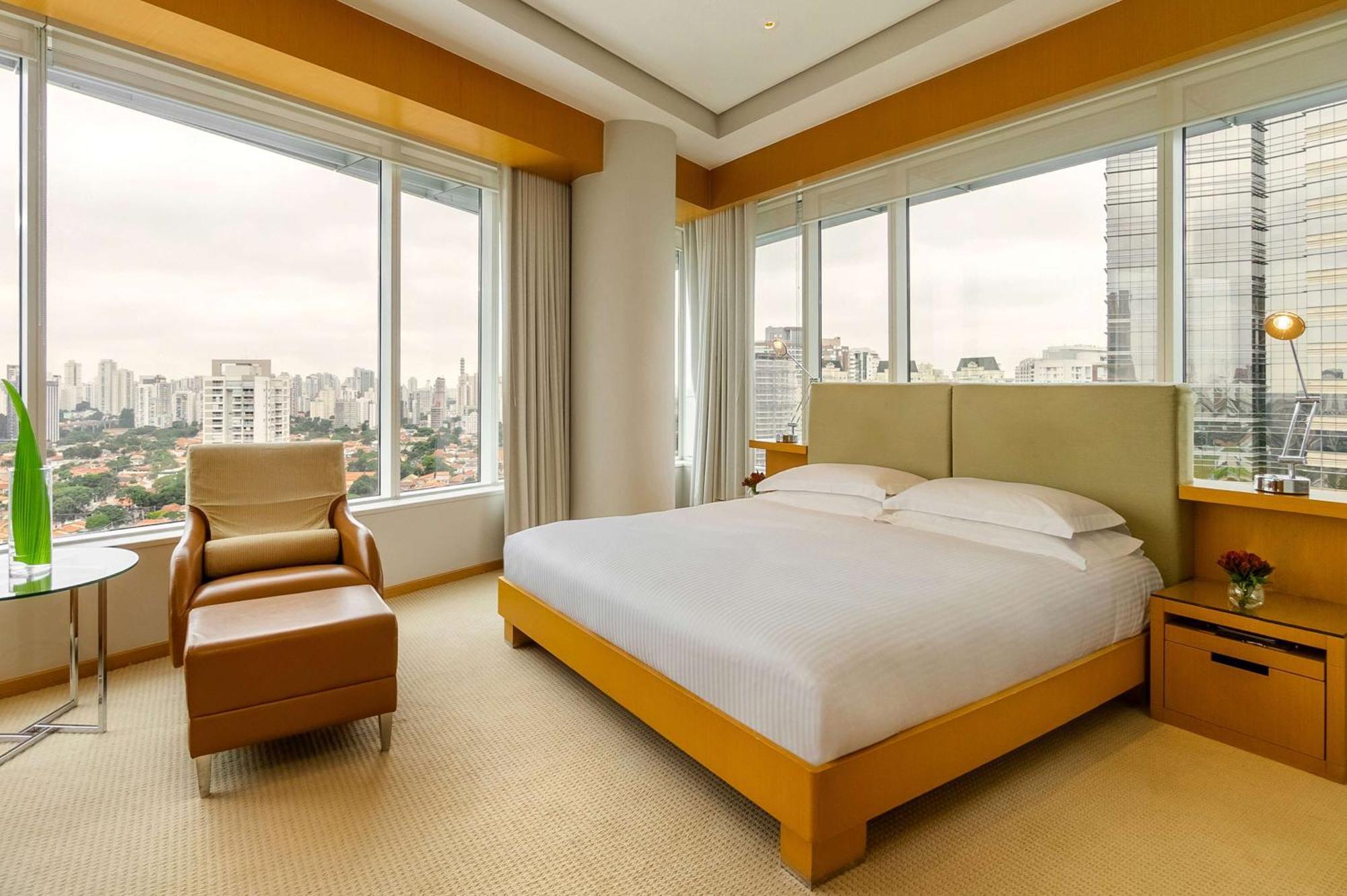 Grand Hyatt Sao Paulo Hotel Exterior foto A bedroom at the hotel